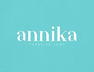 Annika font