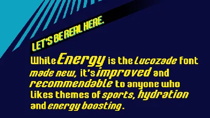 LT Energy font