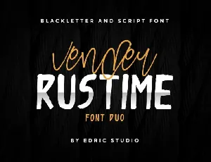 Vender Rustime Duo font