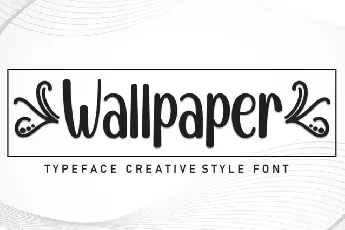 Wallpaper Display font