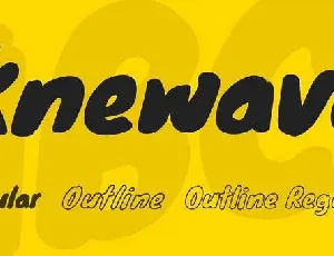 Knewave font