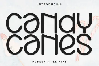 Candy Canes Display font