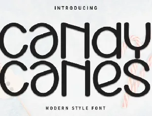 Candy Canes Display font