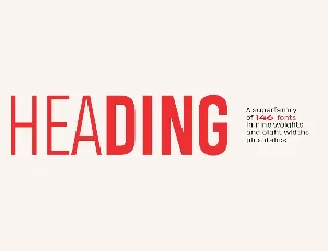 Heading PRO font