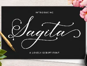 Sagita Script font