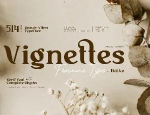 Vignettes font