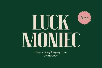 Luck Moniec font