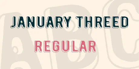 January Threed font