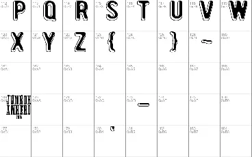 January Threed font