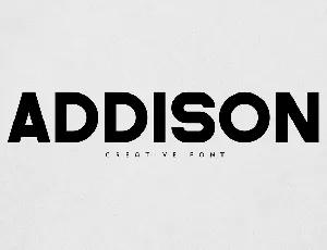 Addison font