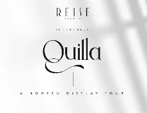 Quilla font