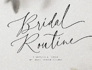 Bridal Routine font