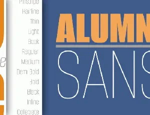 Alumni Family font
