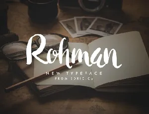 Rohman Brush font