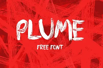 Plume Brush font