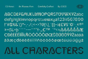 CS Forest font