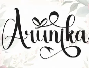 Arunika Script font