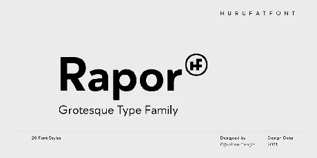 Rapor Family font