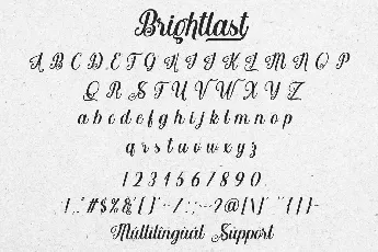 Brightlast Handwritten Script font