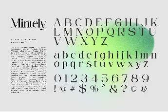 Mintely font