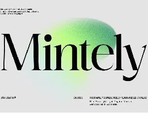 Mintely font