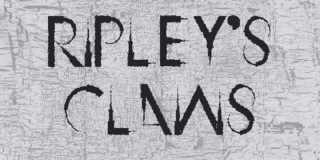 Ripley's Claws font