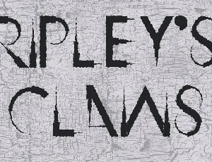 Ripley's Claws font