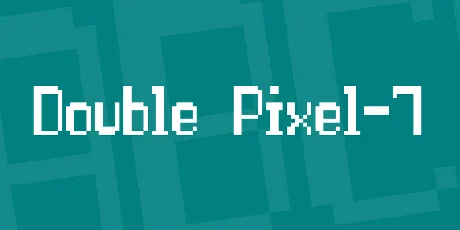 Double Pixel-7 font