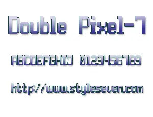 Double Pixel-7 font