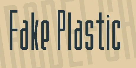 Fake Plastic font