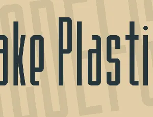 Fake Plastic font