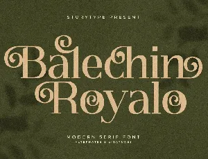 Balechin Royalo font