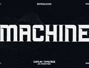 MACHINE font