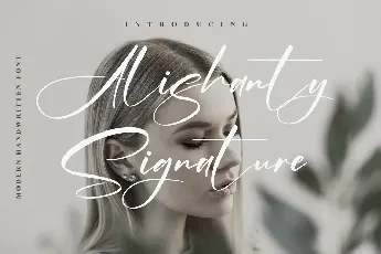 Alishanty Signature font