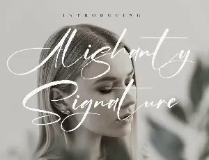 Alishanty Signature font