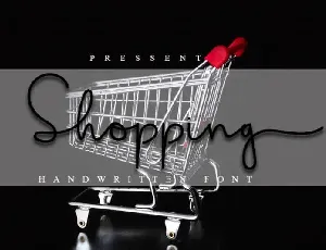 Shopping Script font