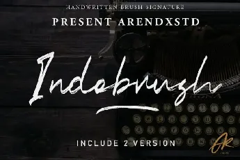 Indobrush Brush font