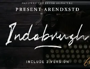 Indobrush Brush font