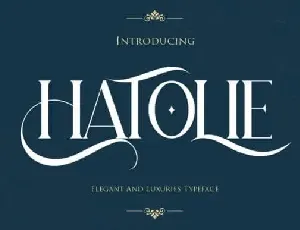 Hatolie Serif font