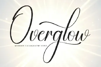 Overglow Script font