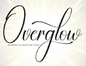 Overglow Script font