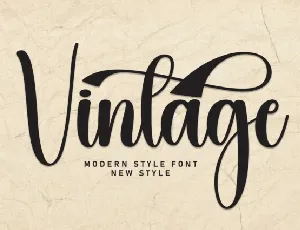 Vintage Calligraphy font