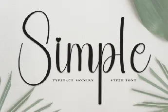 Simple Script font