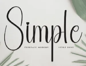 Simple Script font