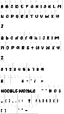 Nooble Wooble font