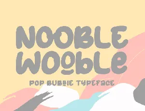 Nooble Wooble font