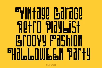 Sidger Nakson Demo font