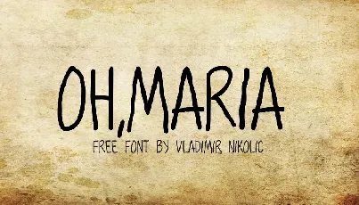 OhMaria font