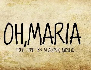 OhMaria font