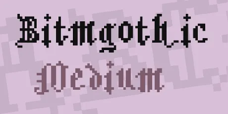 Bitmgothic font